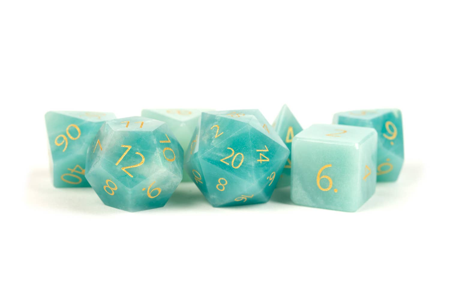 FanRoll by Metallic Dice Games - Wholesale Dice - PREMIUM Engraved Gemstone Dice (18 Options)9