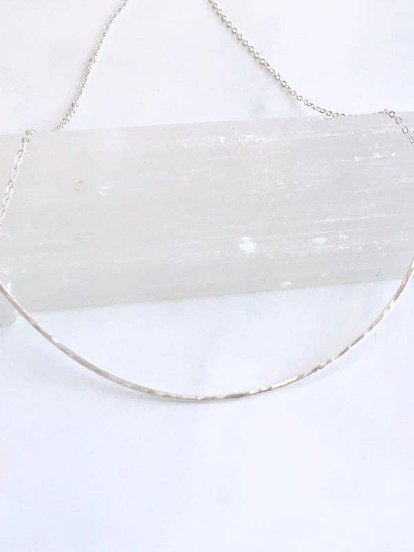 Ras de cou courbé en argent sterling pour la vente par Bonnie Boardman Jewelry