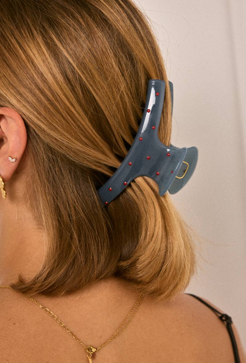 Blue 12 cm hair clip YH55 for wholesale on Faire1