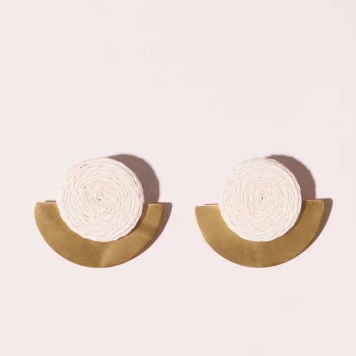 Maradji - Wholesale Dangle Earrings - FARAH RAFFIA AND STEEL EARRING5