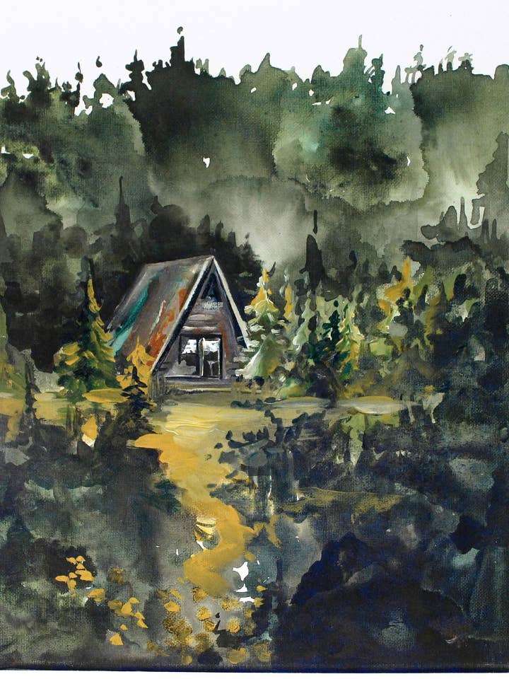 Gemütliche Hütte für den Großhandel von Shelby Kregel Art and Design