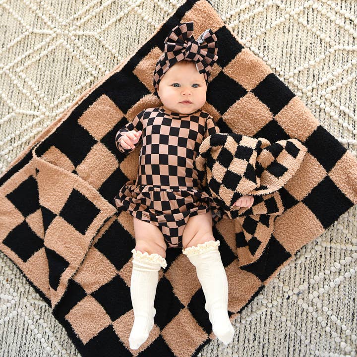Gigi and Max - Wholesale Fashion Headband - Baby - Bentley HEADWRAP Baby Toddler Checks Hair Accessories5