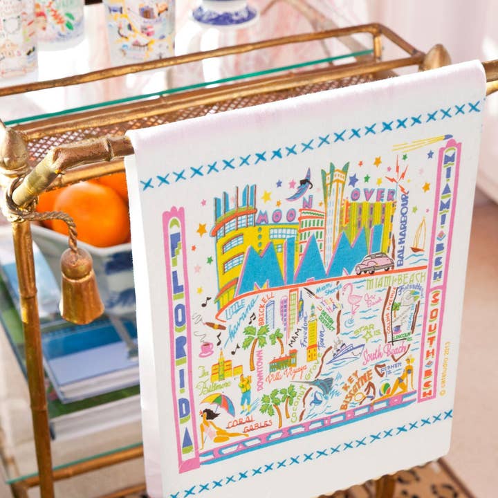 catstudio - Wholesale Tea Towel - Miami Dish Towel