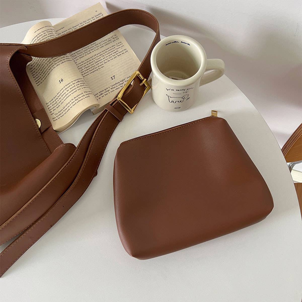 ACCITY - Wholesale Shoulder Bag - Women's - SIMPLE LEISURE BUCKET MESSENGER BAG_CWAB09644