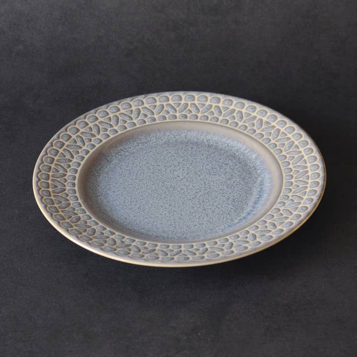 Mino ware Plate M - Lavender Gray for wholesale by HARMONY NIPPON