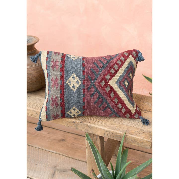 Namaste - Wholesale Throw Pillow Cover - Izmir Hand Woven Wool/cotton Kilim Cushion Cover