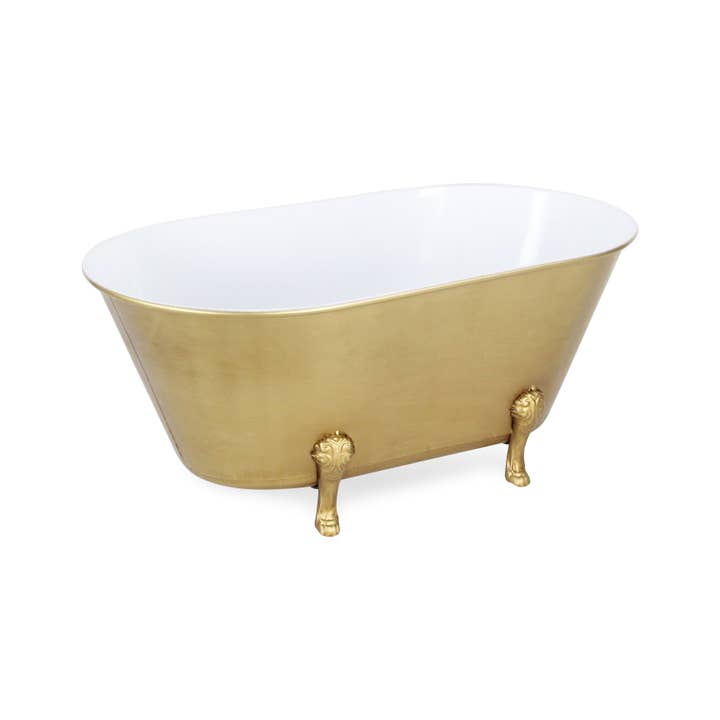 Cheungs Home Decor - Wholesale Bath Caddy - Lavande Metal Fleur-de-Lis Tub Decor - Gold