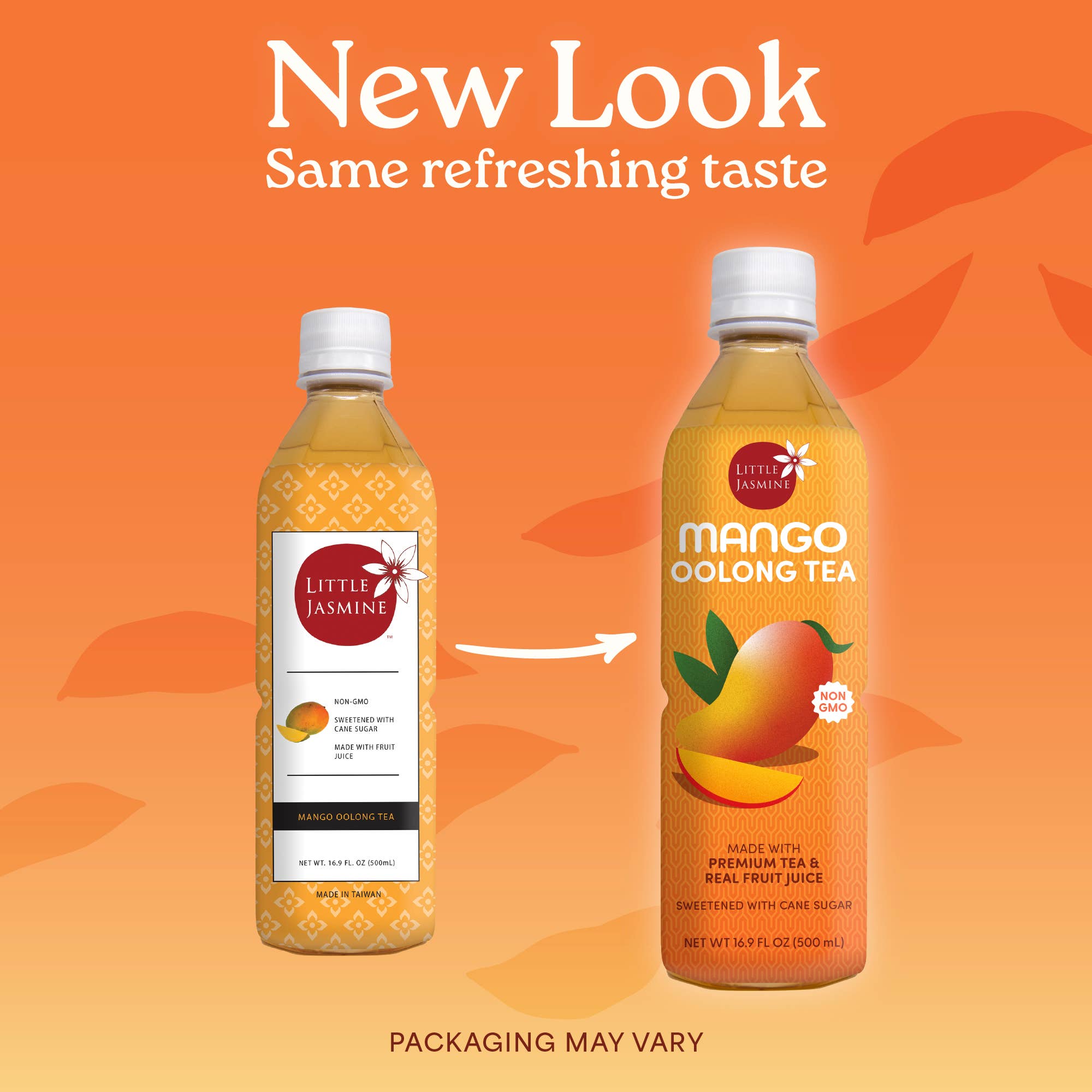 Arroyo Kitchen by Little Jasmine - Wholesale Iced Tea - Mango Oolong Tea, 16.9 fl oz - Fruit Tea RTD Bottled Tea1