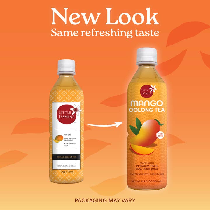 Arroyo Kitchen by Little Jasmine - Wholesale Iced Tea - Mango Oolong Tea, 16.9 fl oz - Fruit Tea RTD Bottled Tea1