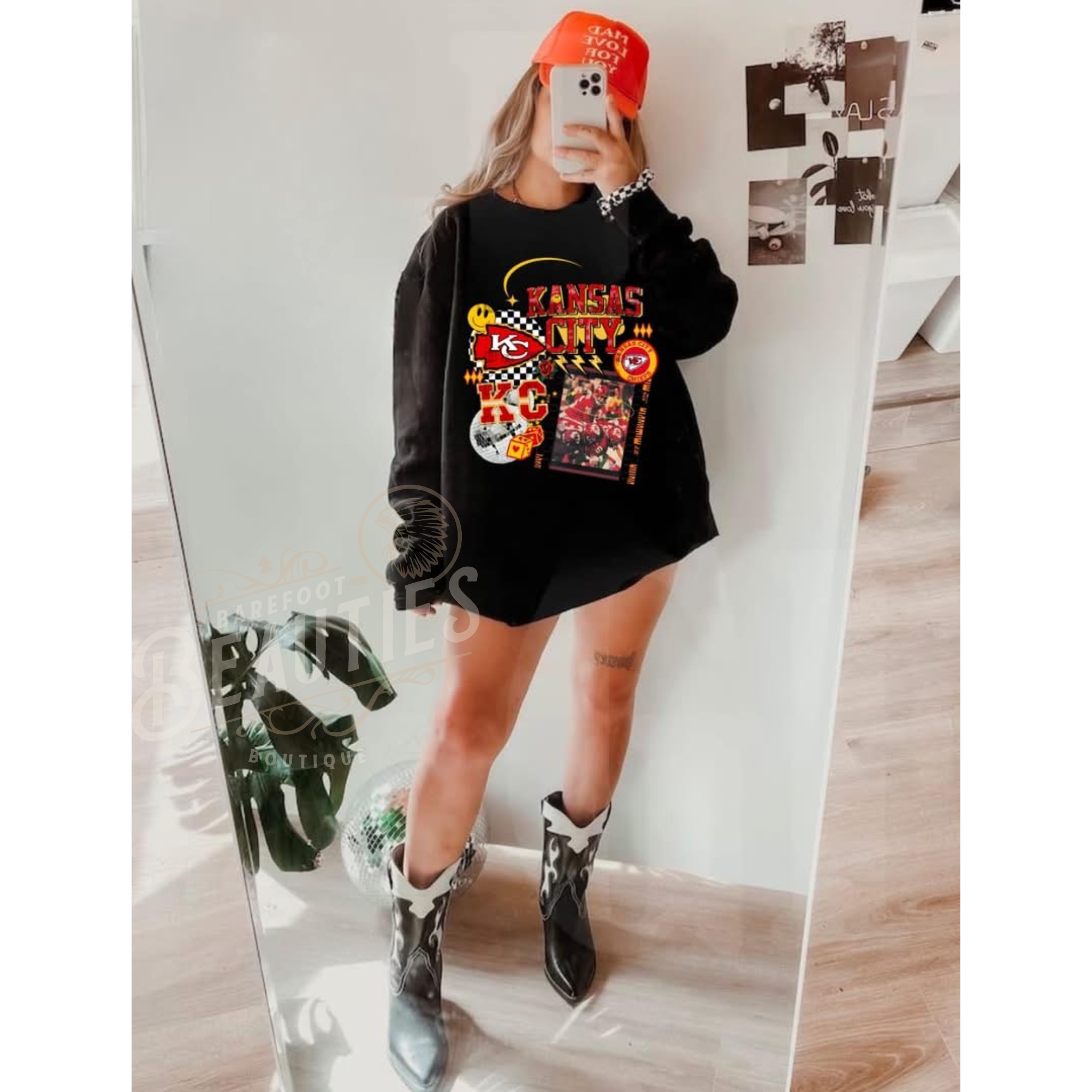 Barefoot Beauties - Wholesale Graphic Sweatshirt - Women's - How ‘Bout Them Chiefs?!4