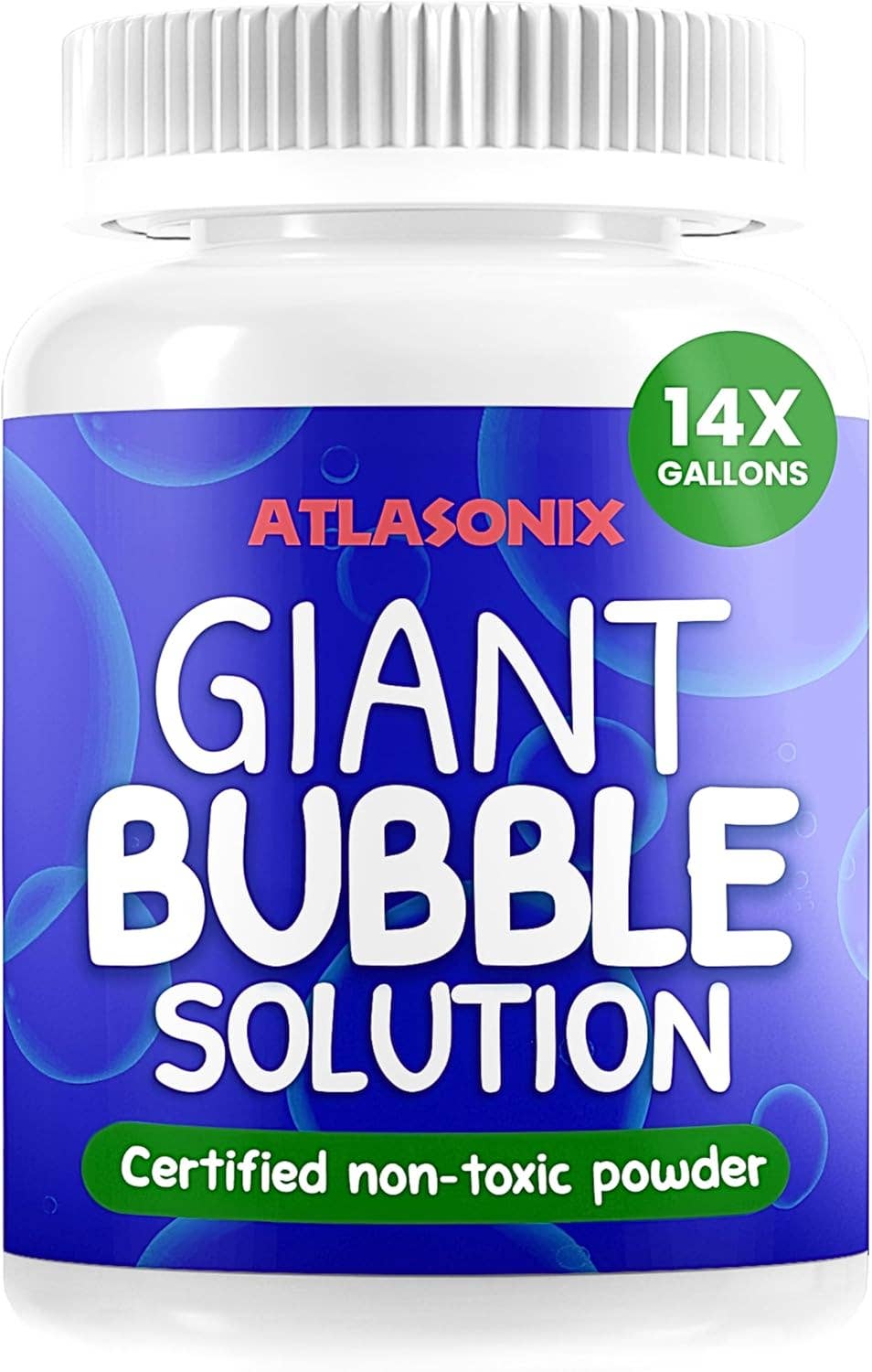 Atlasonix - Wholesale Bubble Wand - Kids - Giant Bubble Solution - Bubbles for Kids - 14 Gallons0
