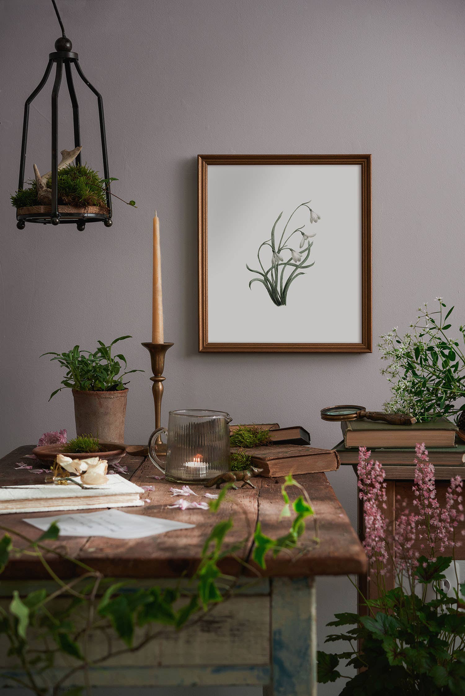 Kara Valentino Ffield Art - Wholesale Art Print - Snowdrops | Watercolor Art Print 6