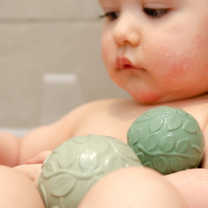 Natruba - Wholesale Sensory ball – Baby - Natural rubber Sensory Ball Set Leaf - Green4