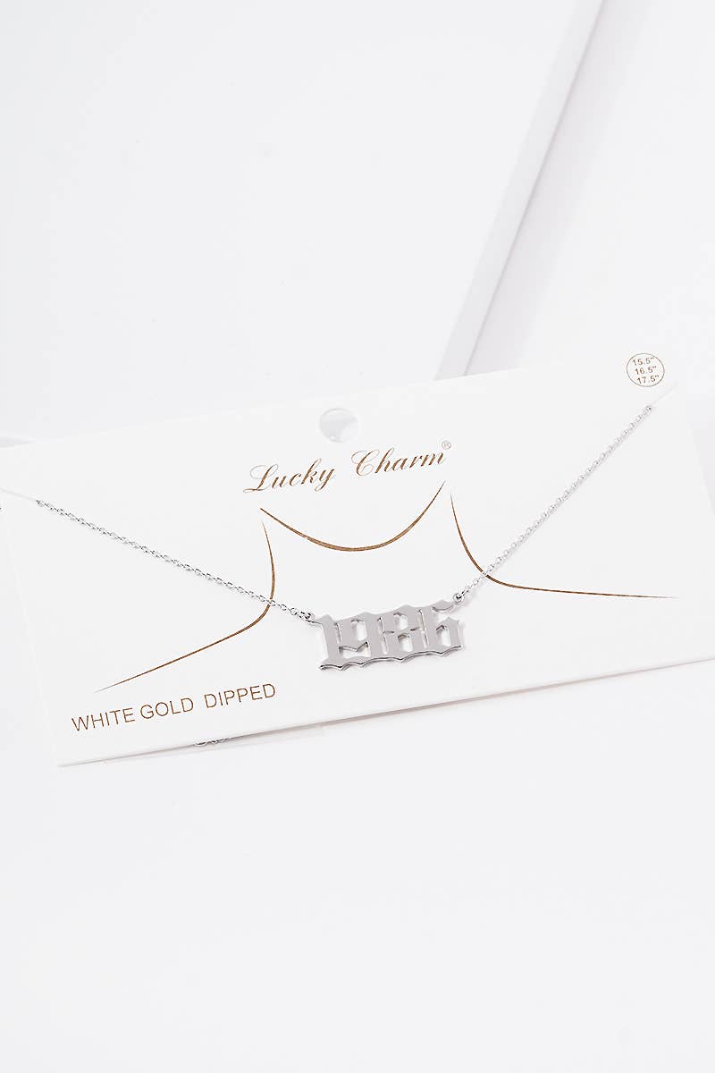 OHBOOBA DESIGN - Wholesale Pendant/Charm Necklace - Gold Plated Birth Year Necklace13