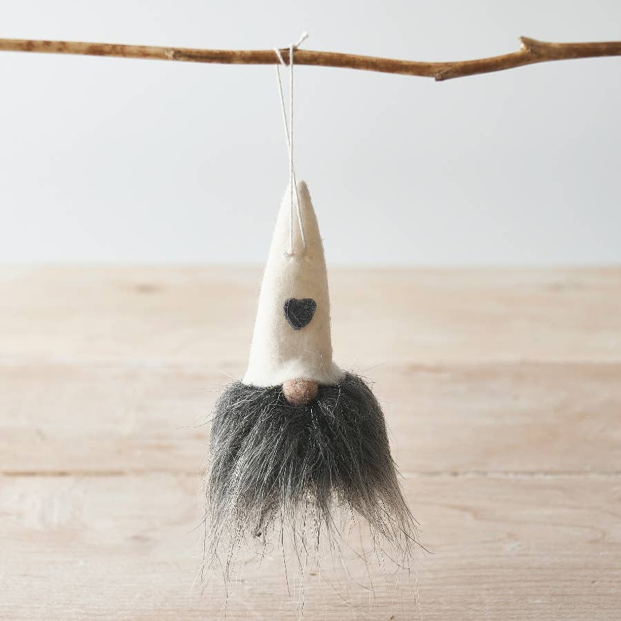 Gainsborough Giftware x Portland Living - Venta al por mayor Conjuntos de adornos - Colgadores Gonk blanco/gris, 10 cm 1