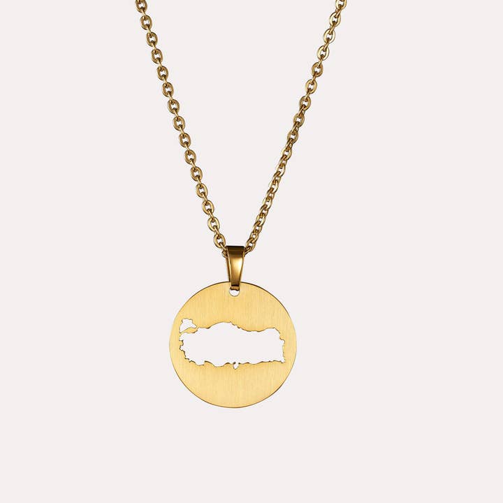 Türkiye (Turkey) Map Necklace for wholesale by ZUDO