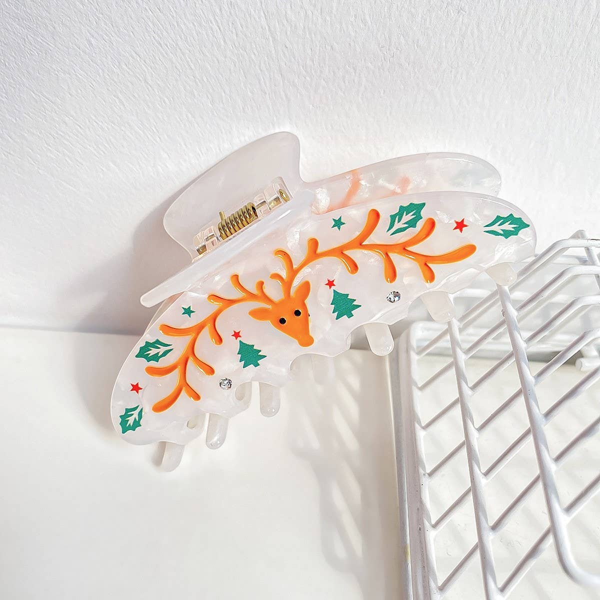 ACCITY - Wholesale Hair Clip - Women's - Gingerbread Man Hair Claw, Xmas Cartoon Bun Clip_CWAHA15987