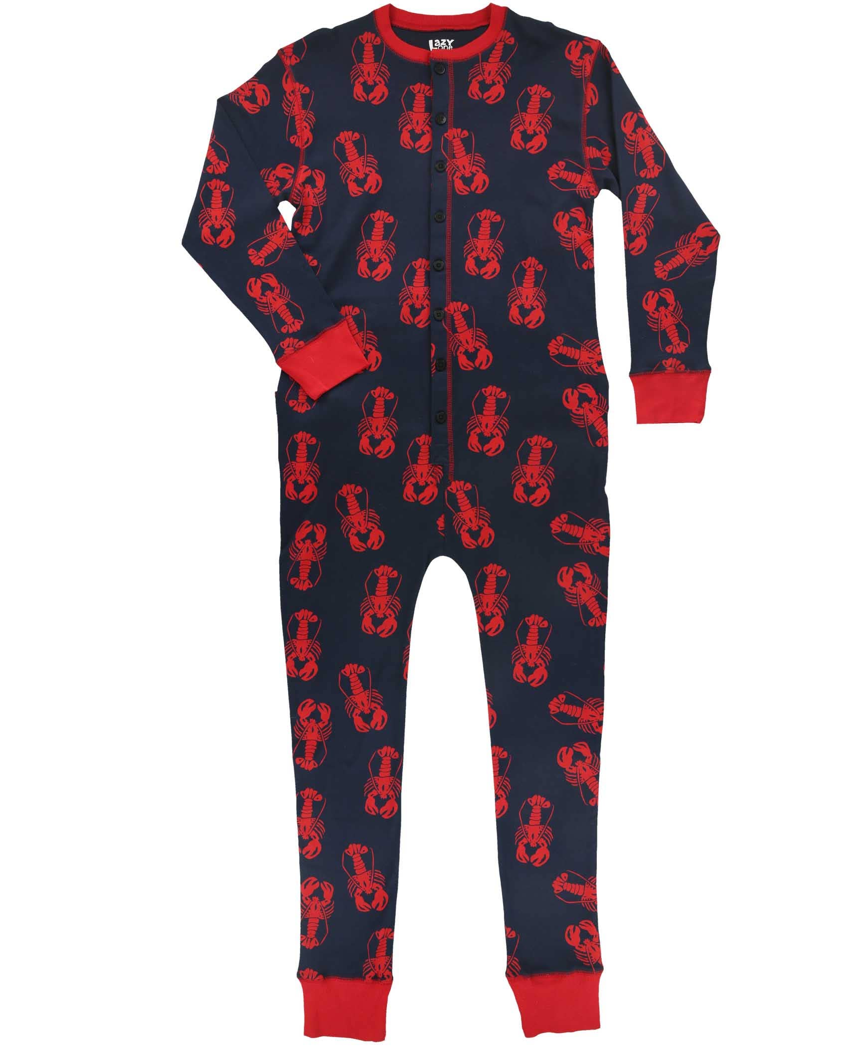 Lazy One - Vente Combinaison pyjama – unisexe - Flapjack Bleu Homard Adulte1