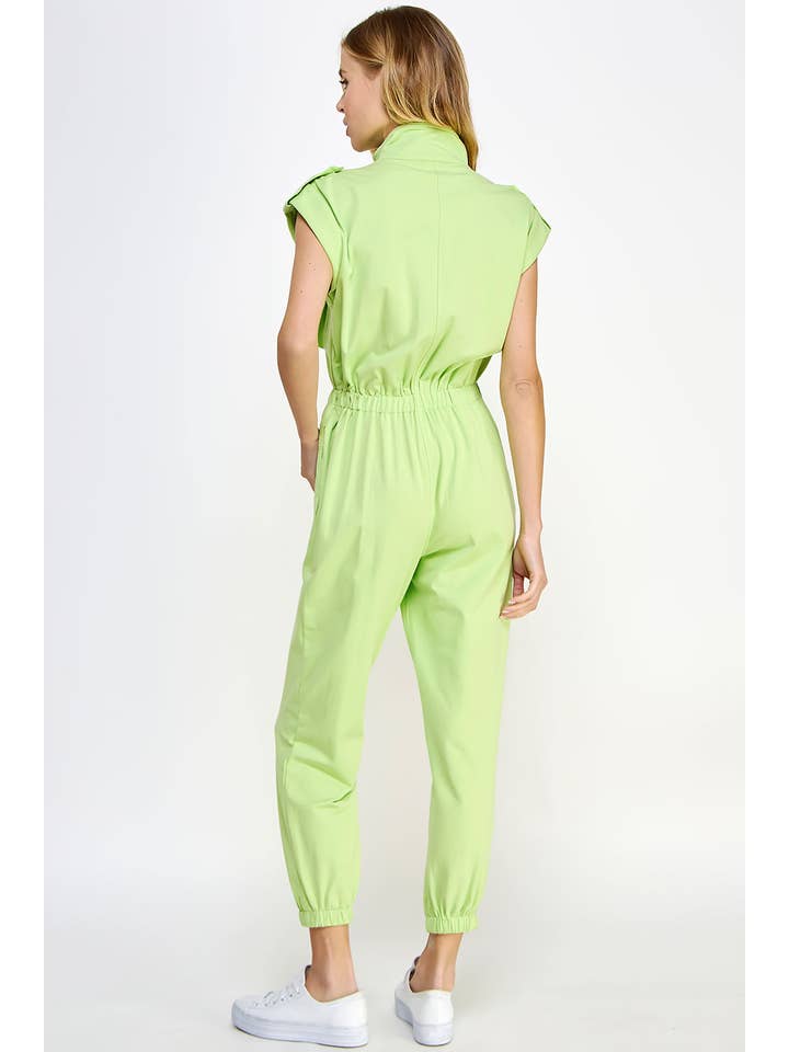 Strut & Bolt - Wholesale Jumpsuit - Women's - Mock Neck Sleeveless Jogger Jumpsuit29