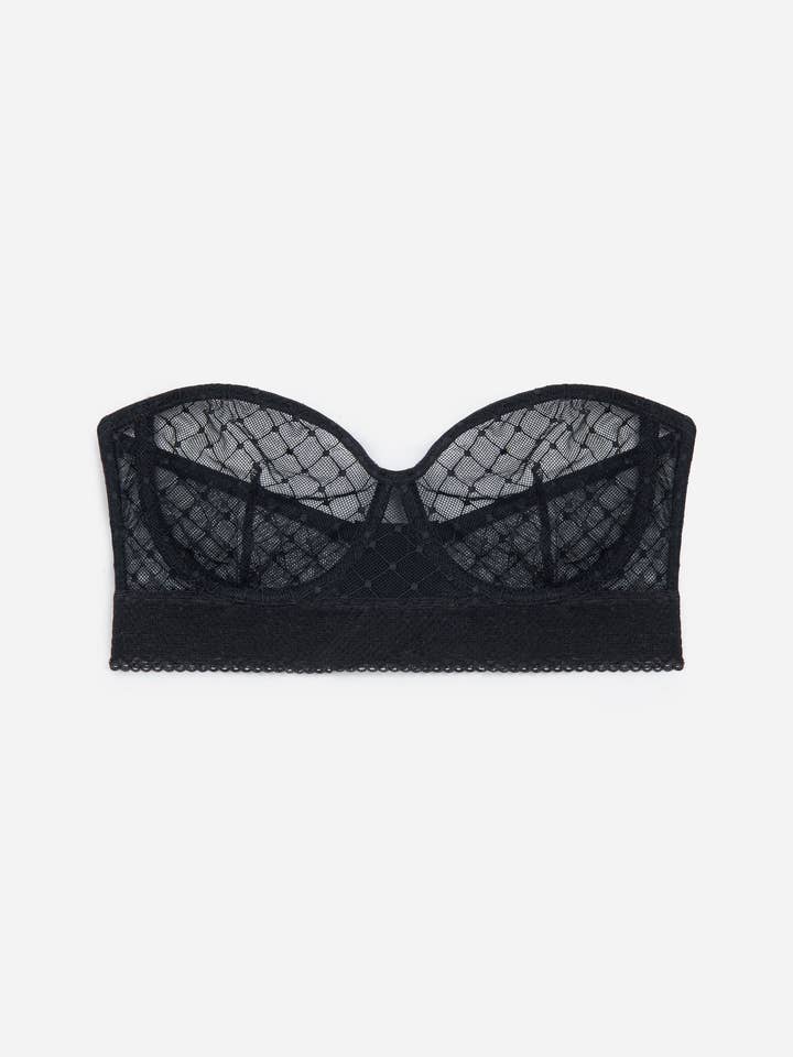 Soutien-gorge sans bretelles à armatures Cosmo | Noir pour la vente par Else Lingerie