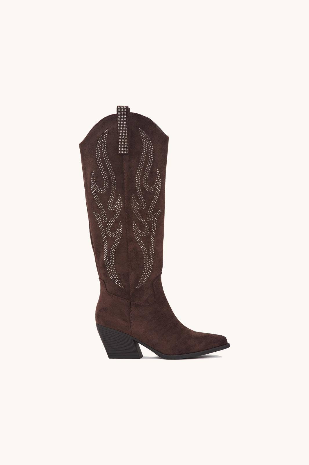No Doubt Shoes - Wholesale Cowboy Boots - Women's - SPARKLY EMBROIDERED BLOCK HEEL COWGIRL COWBOY KNEE HIGH BOOT9