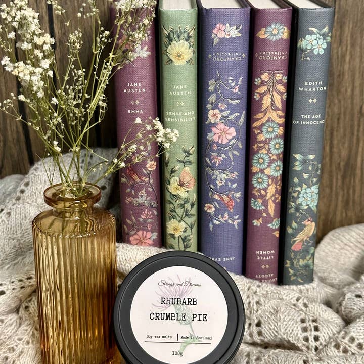 Strings and Dreams Ltd – wholesale Wax melt – Rhubarb crumble Pie scented wax melts1