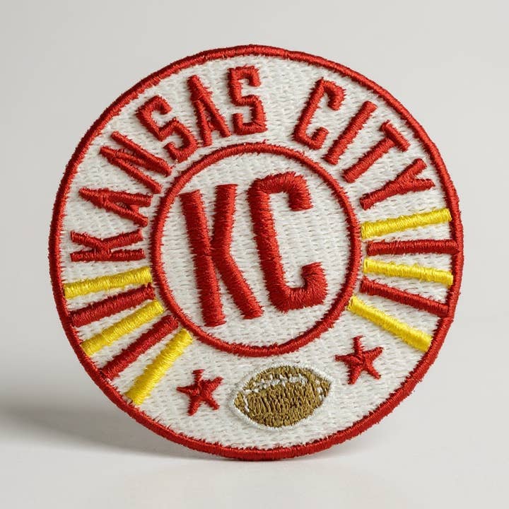 Kansas City Football Patch - Embroidered Patch for wholesale by AMD Embroidery KC