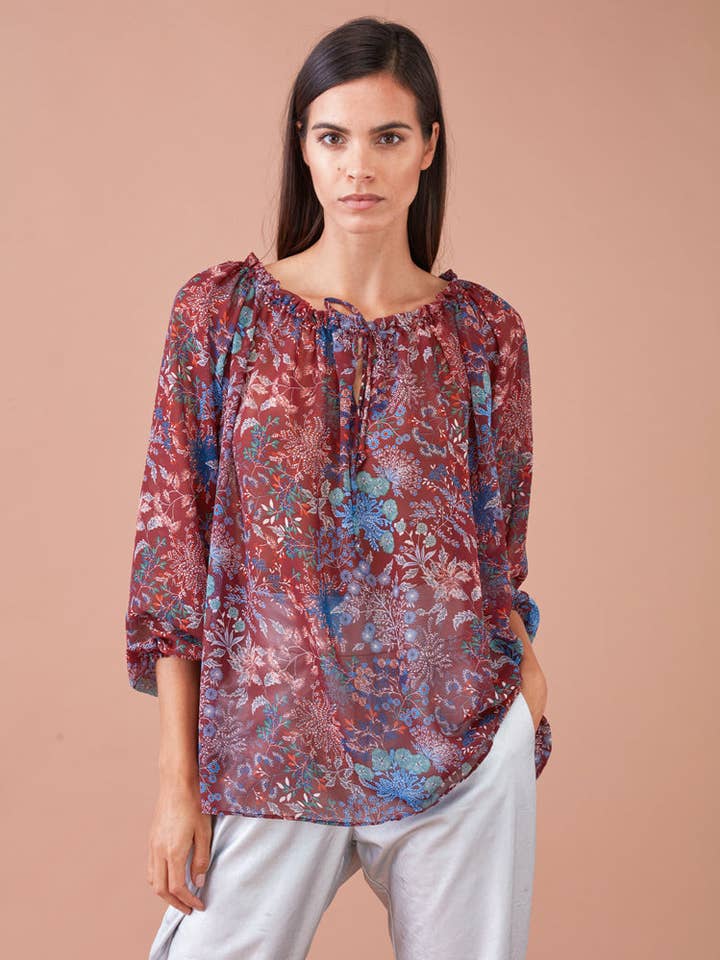 Blouse met Folho-print voor wholesale door GUIMANOS