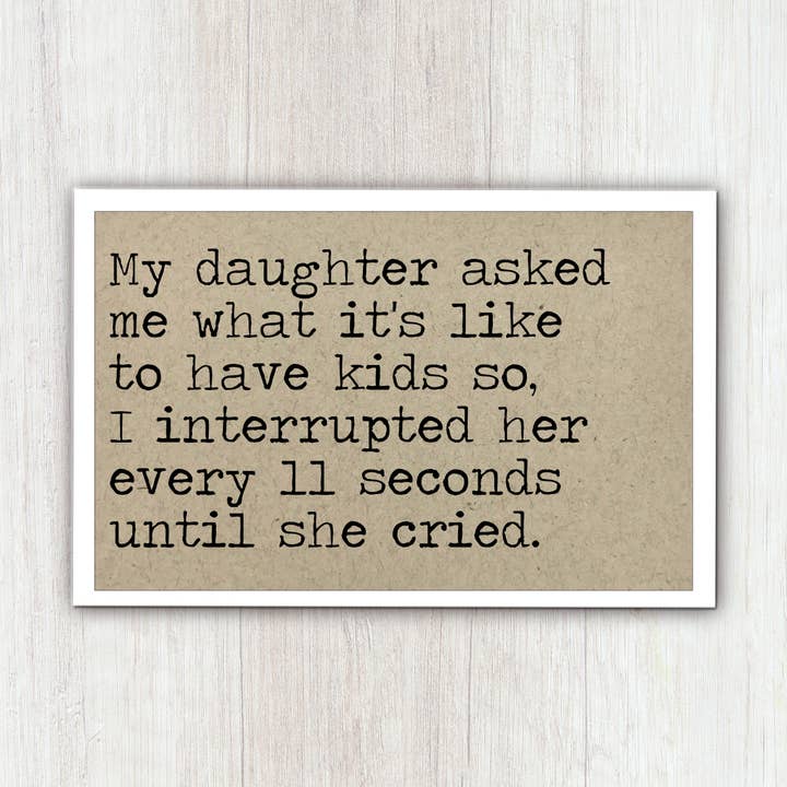 Ce que c'est que d'avoir un aimant pour enfants pour la vente par Says the One