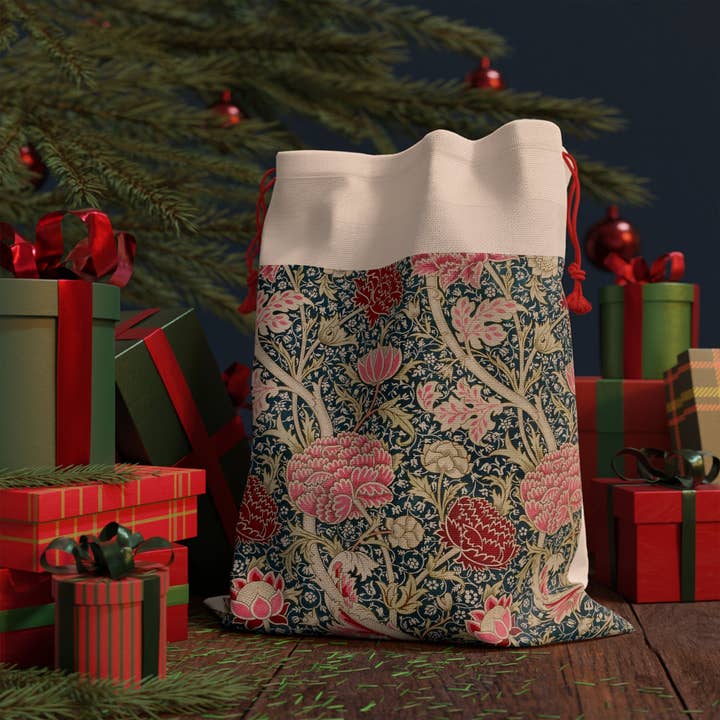 Willy Morris Home Emporium - Wholesale Christmas decoration - Christmas Santa Sack inspired by William Morris - Cray Collection2