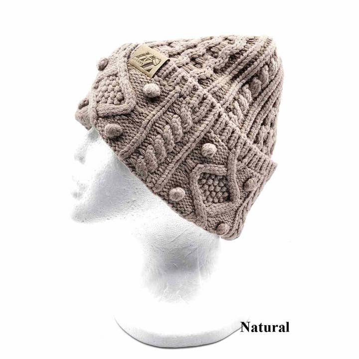 Hatzzi - Wholesale Beanie – Women's - Women's Winter Cable Knit Soft Beanie5