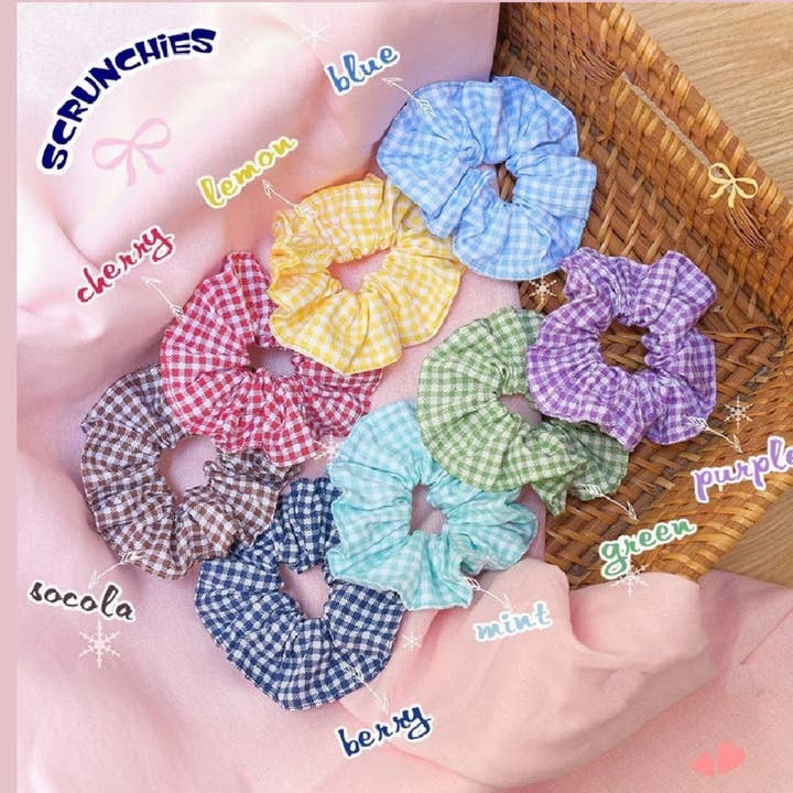 Scrunchies| Lily| Linen Hair Tie, Woman Hair Accessory for wholesale by Maple Dream Store