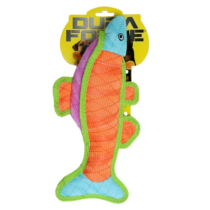 Tuffy Dog Toys - VIP Products - Wholesale Pet Squeaky Toy - Dog - DuraForce Fish - Durable, Squeaky Dog Toy