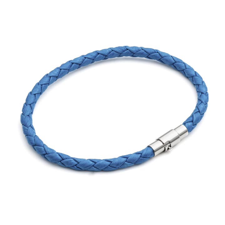 Tribal 4 mm Leer Hemelsblauw voor wholesale door Midhaven Ltd - Tribal Steel