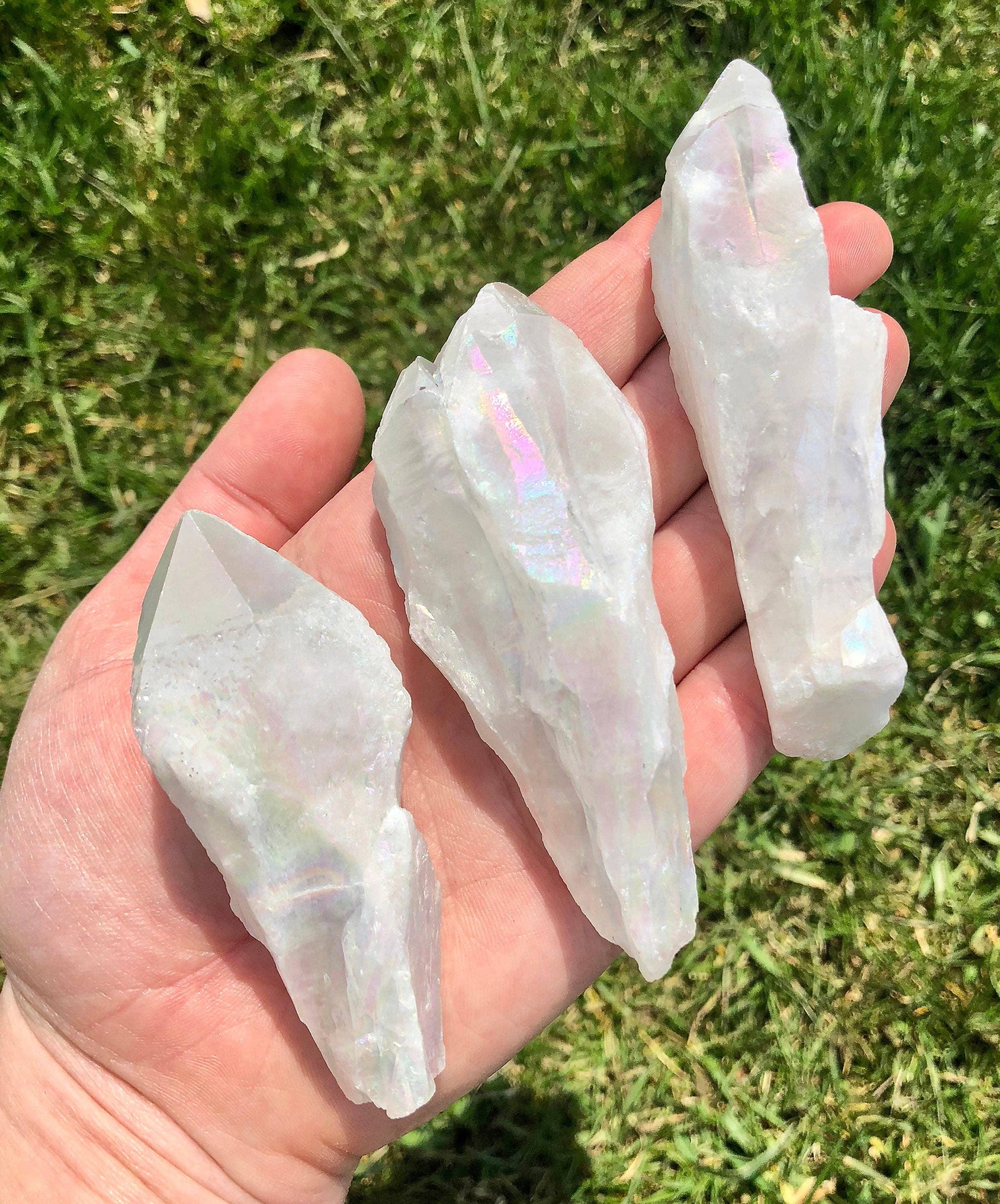 New Moon Beginnings - Wholesale Spiritual Stone/Crystal - Raw Angel Aura Quartz Crystal Point2