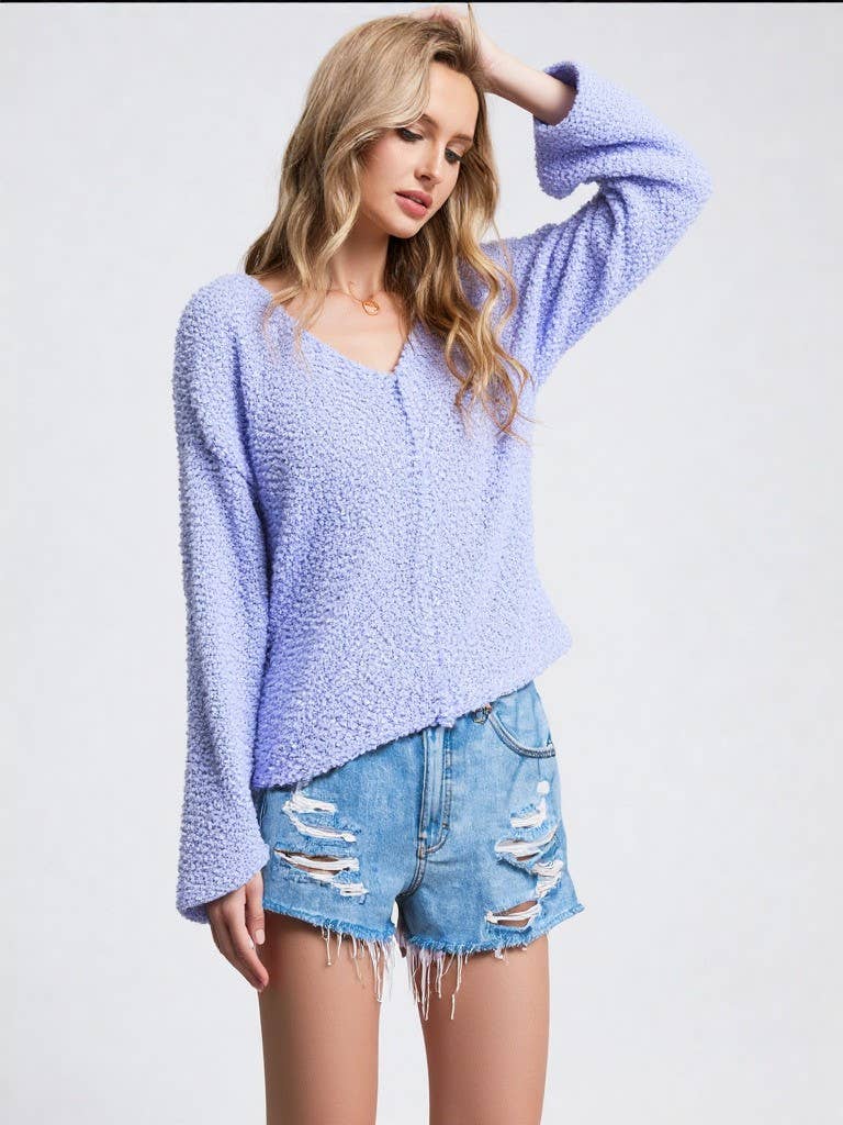 AZUL 12W2249N-Solid top aconchegante em malha suave para venda a revendedores na Faire3