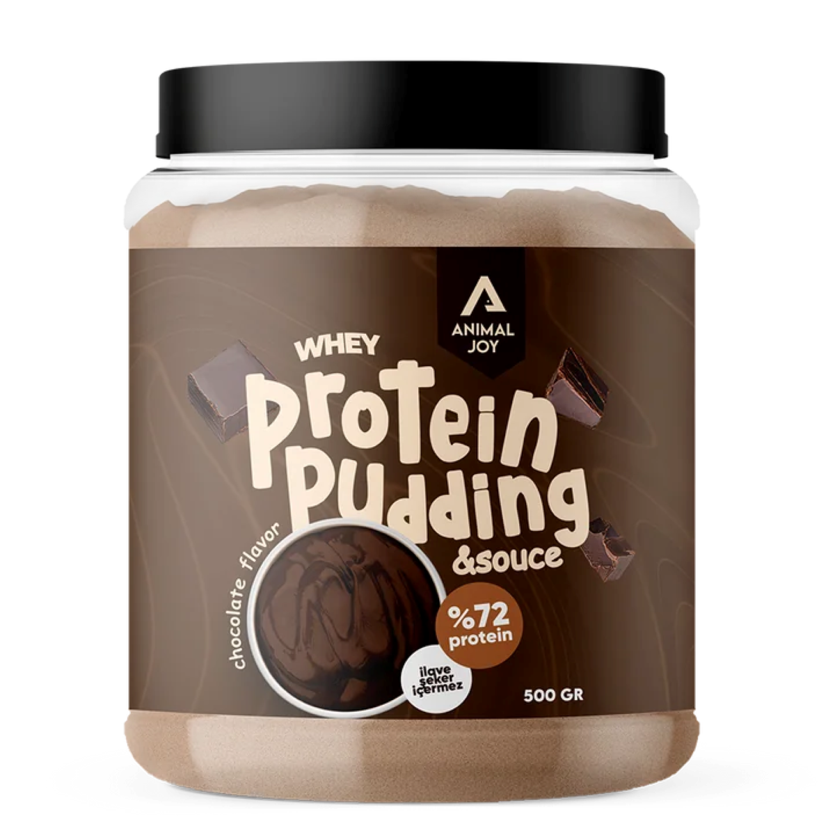 Multicolorido Pudim de Proteína Sabor Chocolate Animal Joy 500 Gr para venda a revendedores na Faire0