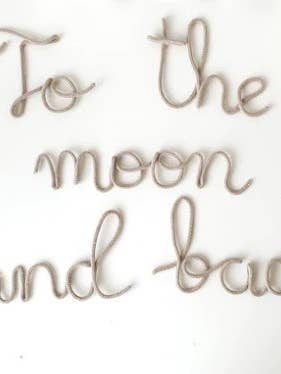 To the Moon and Back - Wall Sign for wholesale by Louchie Baby
