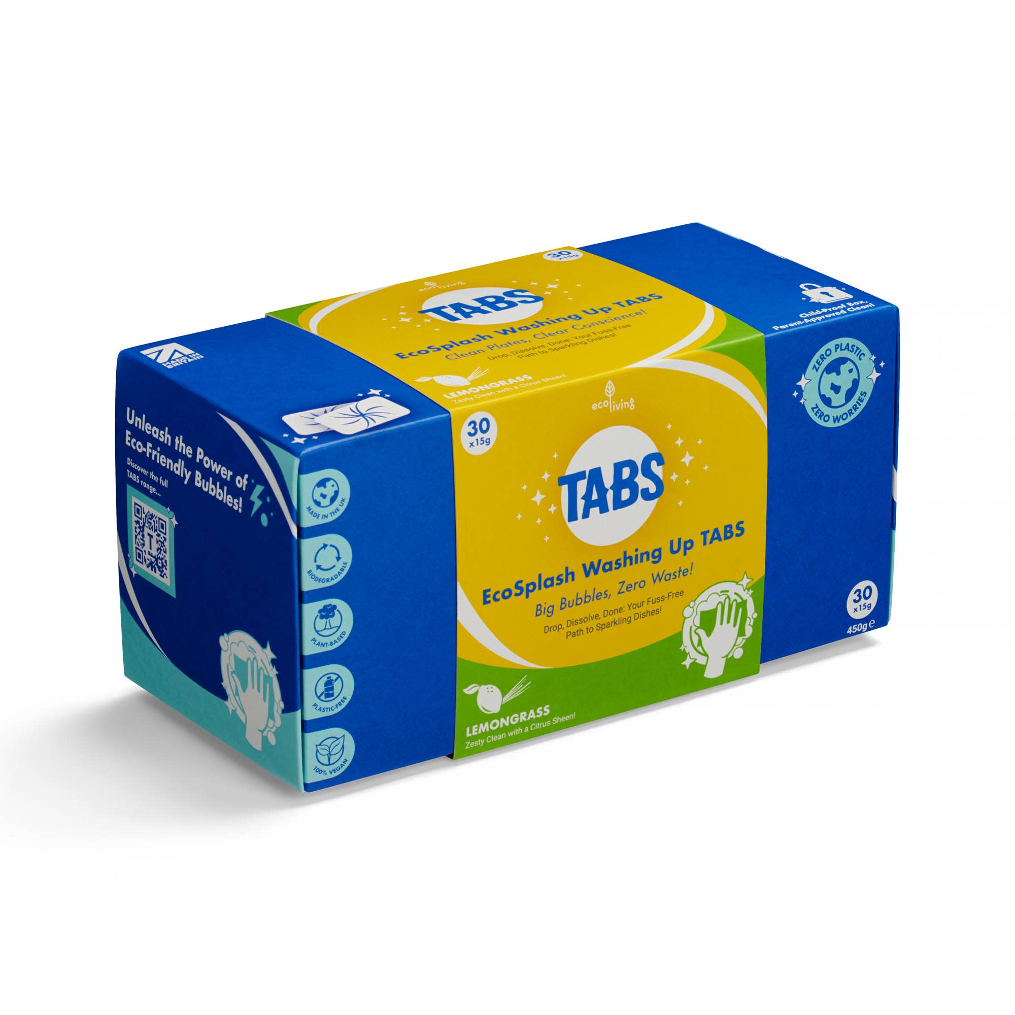 ecoLiving - Wholesale Dish Soap - TABS Washing Up Tablets -  EcoSplash UK0