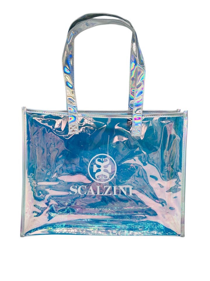 Stadium Clear Holographic Tote Bag for wholesale by Scalzini Accessories
