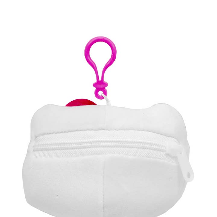 PINEAPPLE Beauty - Wholesale Coin Purse - Women's - UPD C6LF22AG Hello Kitty Plush Head Bag w/ Hot Pink - 12 pc