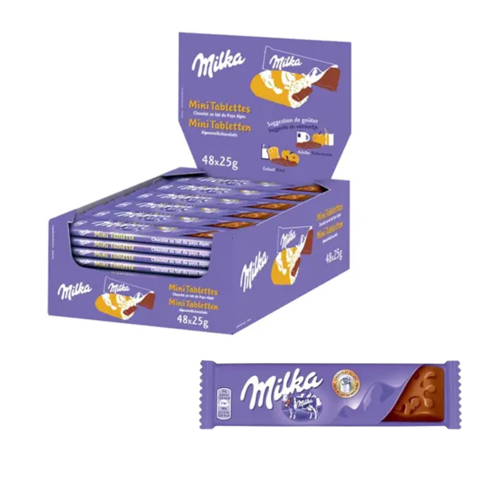 123bonbon – wholesale Chokladkaka – MILKA Mini Mjölkchokladkaka 25 g2