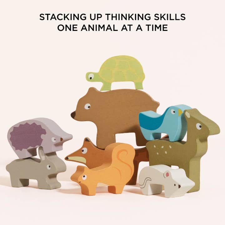Le Toy Van, Inc. - Wholesale Wood Toy - Kids - Woodland Stacking Forest Animals & Bag3