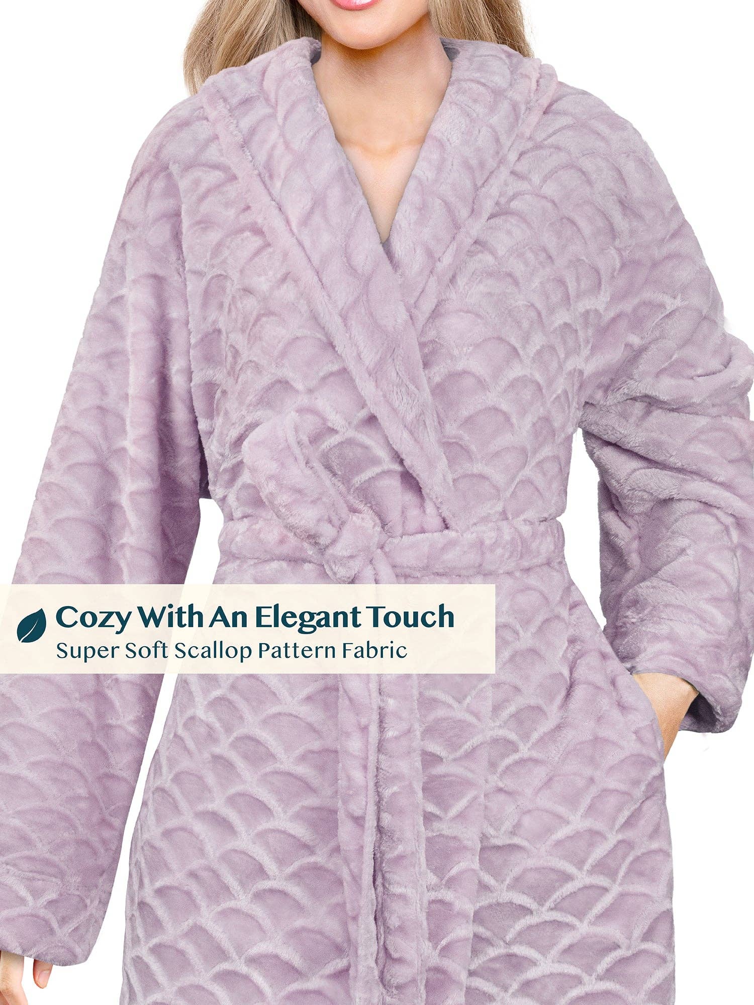 Pavilia - Wholesale Badjas - Dames - Dameskamerjas met geschulpte patroon34