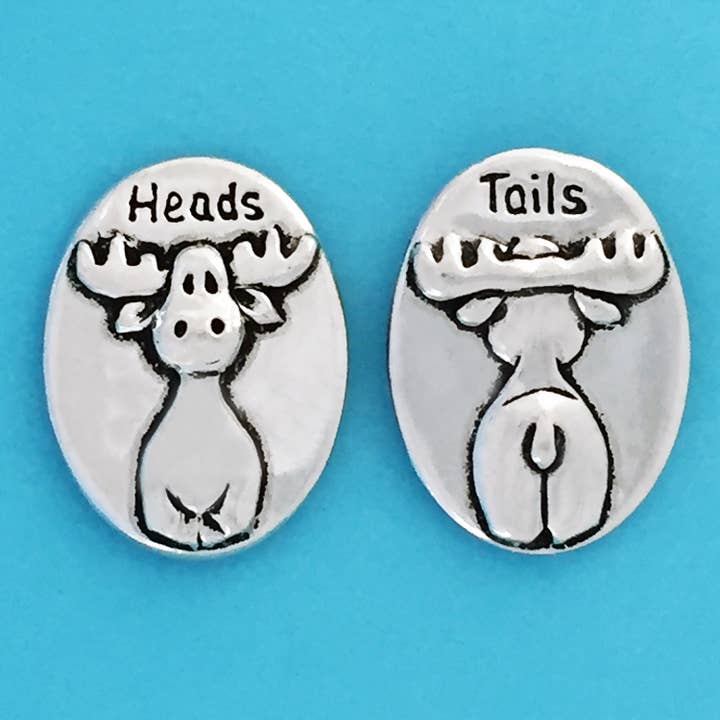 Basic Spirit - Vendita all'ingrosso Moneta/gettone ricordo - Monete Moose Heads/Tails