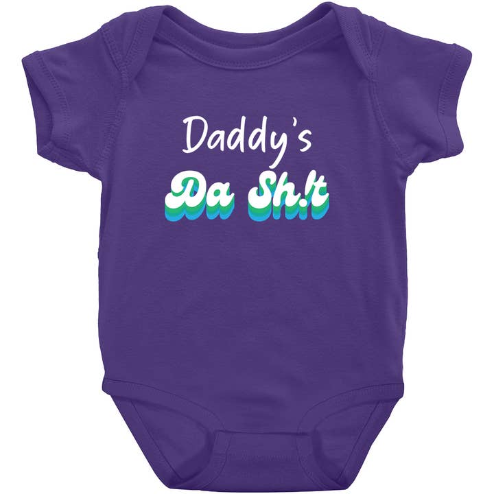 Design à manches courtes Daddy's Da Sh!t 3 pour la vente par Potty Mouth Tots