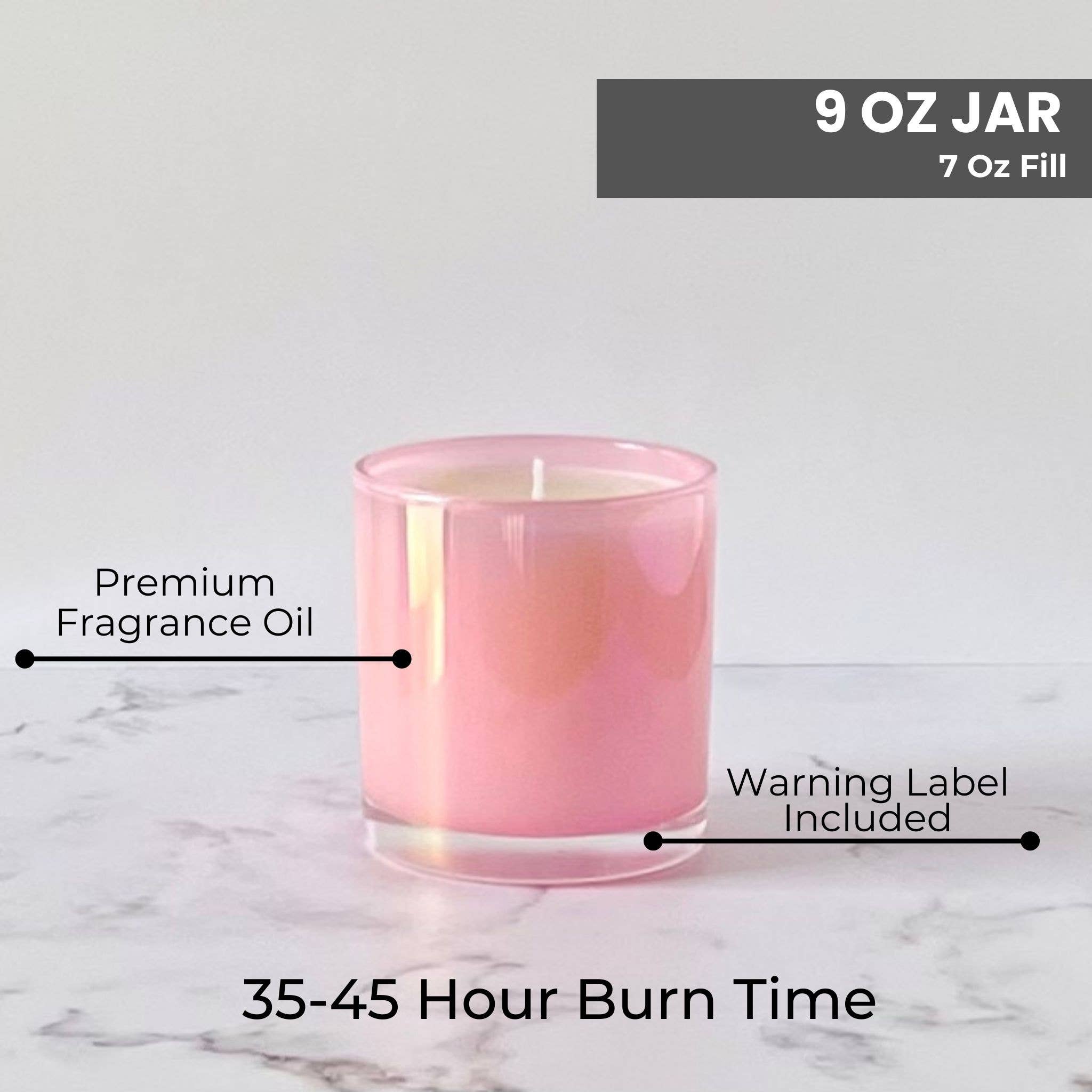 Velavida - Wholesale Jar/Filled Candle - Pink Iridescent Private Label Candles1