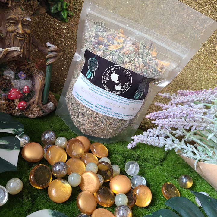 Witchy Dream Tea for wholesale by Aligned Herbally
