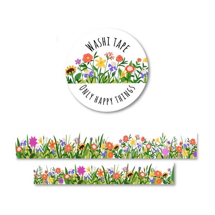 Washi tape Spring flowers for wholesale by Only Happy Things Stationery