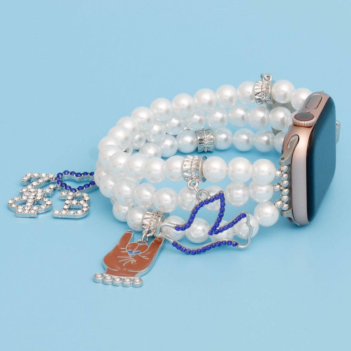 ZPB Sorority White Pearl Watch Band for Women for wholesale on Faire1